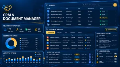 CRM and document manager for hedge funds